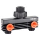 Presa a due vie 3/4” maschio