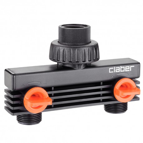 Presa a due vie 3/4” maschio