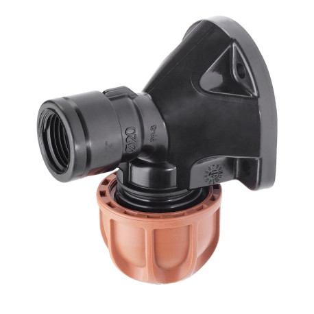 Wandplatte Ø 20 mm Gewinde 1/2" F