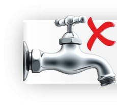 Ohne Wasserhahnanschluss